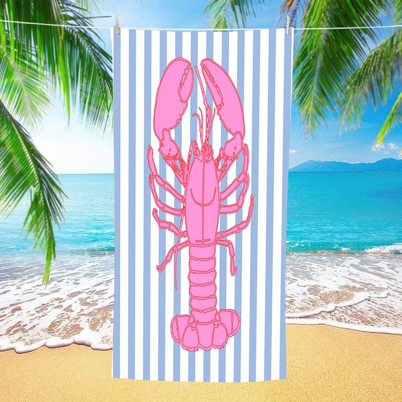 Gradient Sunset Palm Tree Retro Ocean Landscape Print Microfiber Quick Dry Vintage Tropical Sunset Outdoor Beach Towel
