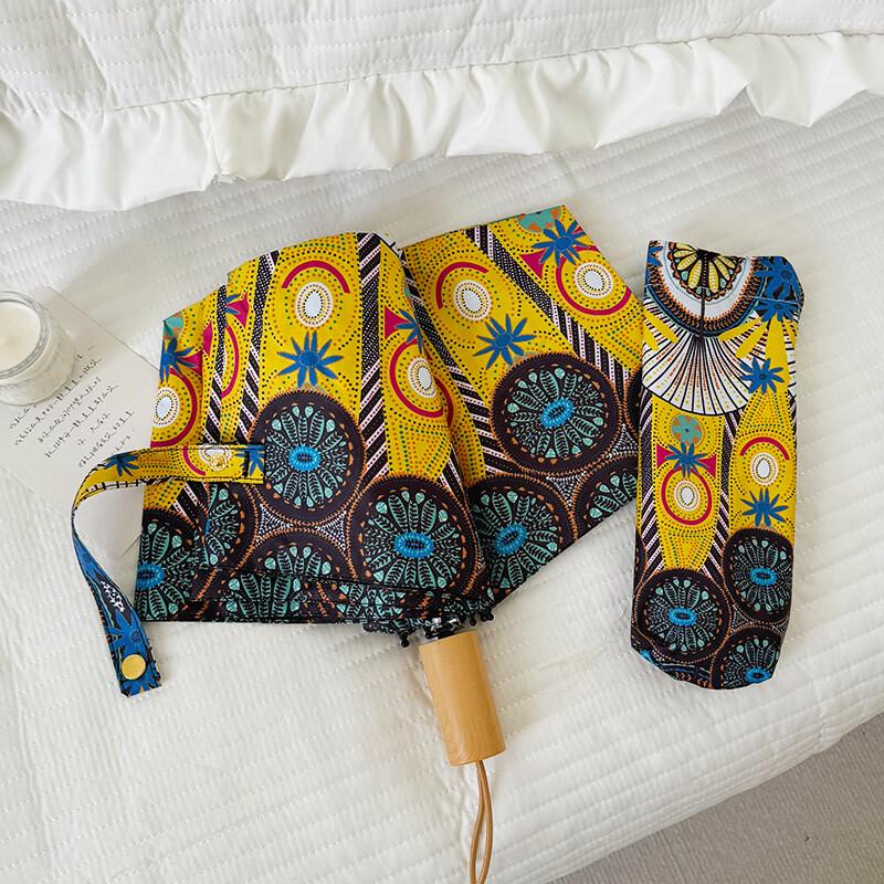 Cadino Romantic Retro Floral Compact UV Umbrella