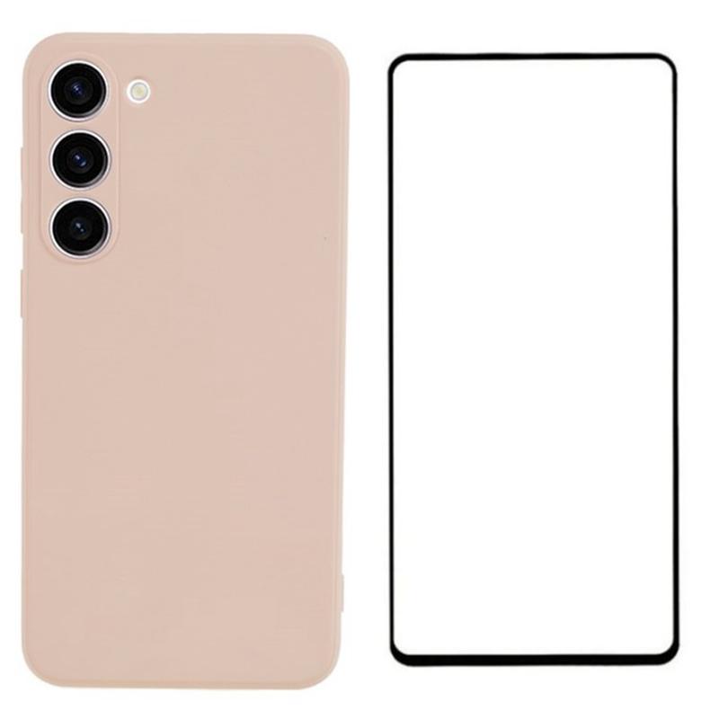For Samsung Galaxy S23+ Case Soft TPU Phone Cover with Screen Protector
