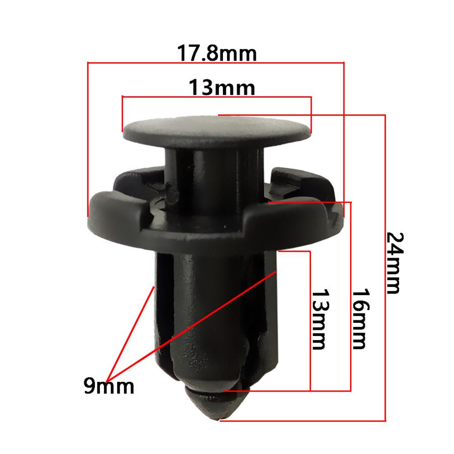 150Pcs Mixed Car Bumper Fender Panel Trunk Screw Rivets Plastic Fastener Clips