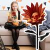 Halloween Skull Sunflower Skull Yard Signs Table Centerpieces Gothic For House Decoration Prop Ornament