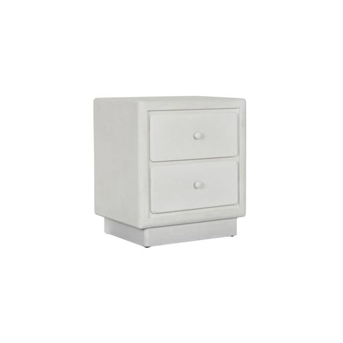 Table de chevet - Home ESPRIT - Blanche - 48x36x53 cm - Multicolore - Design moderne - Compacte