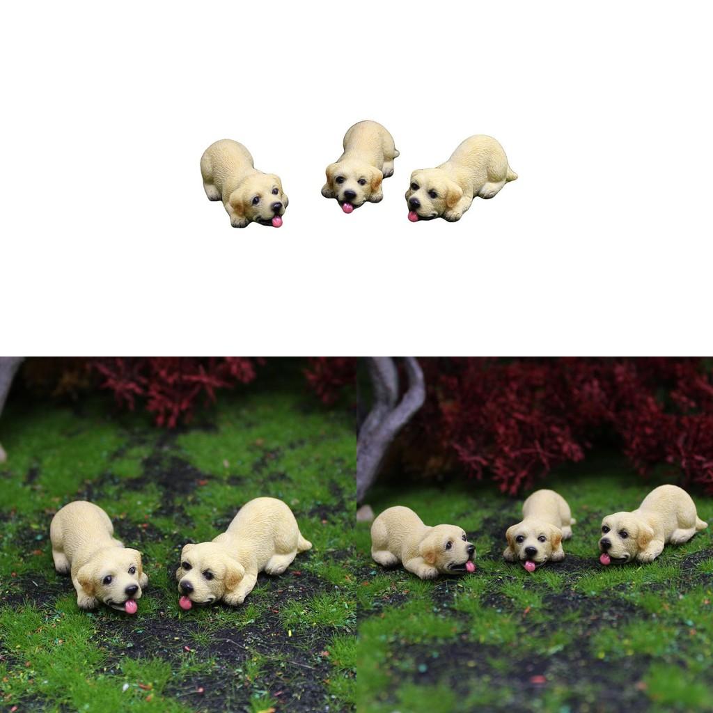 Garden Resin Pet Figurine With Labrador Indoor Decoration Accessories