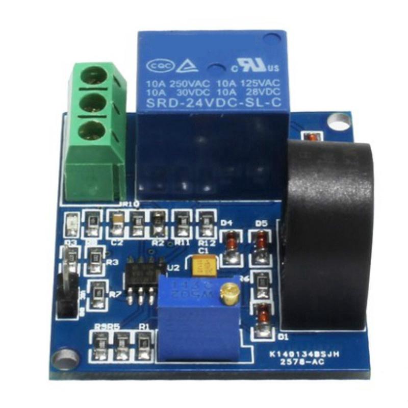 Modul senzor de detectare a curentului AC 5V 12V 24V Modul de protecție releu 5A Comutator de protecție la supracurent