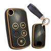 Key Silicone Full Smart Key Suitable for Honda Dustproof Car Key Black [TECART] Honda-Specific Case, Keychain, Protection, Case, Stepwgn, RK, Freed,
