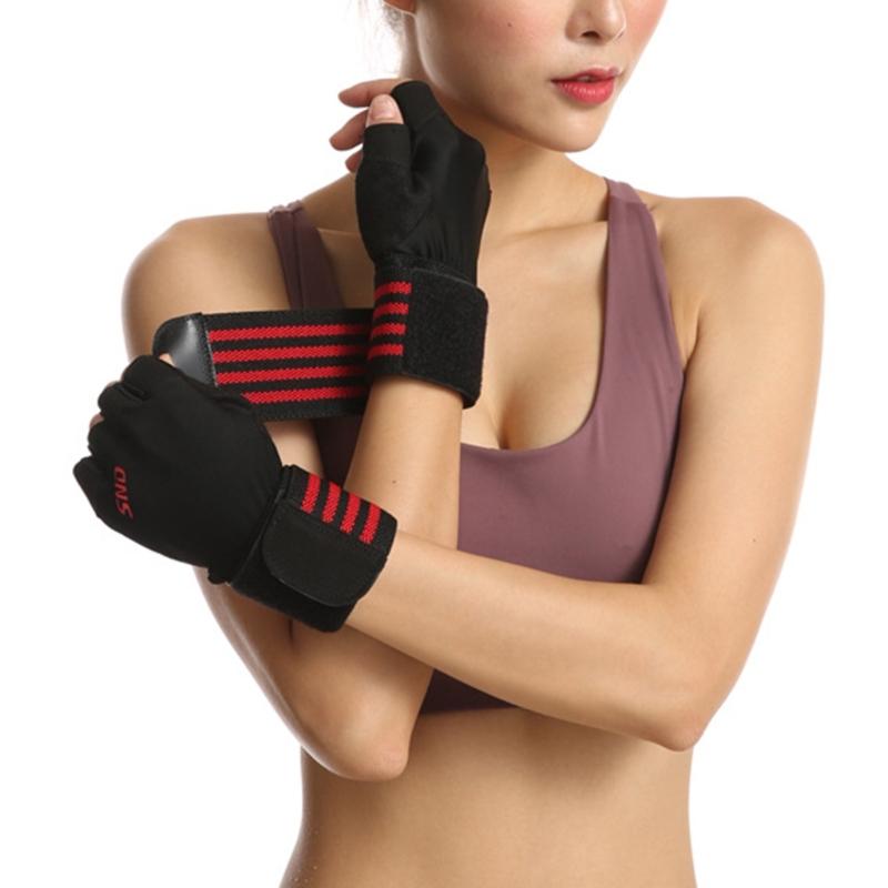 Gym Gloves Weight Lifting Training Gloves Men Women with Wrist Straps Support, Padded Full Palm Protections, Breathable