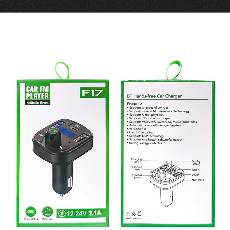 F17 Bluetooth-Autoladegerät und MP3-Player mit Schnelllade-PD-Anschluss