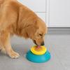 Dog Licking Bowl with Rolling Ball, No-Spill Slow Feeder for Liquid Treats, Anti-slip Suction Cup Bone Broth Yogurt Lick Toy for Dogs Cats