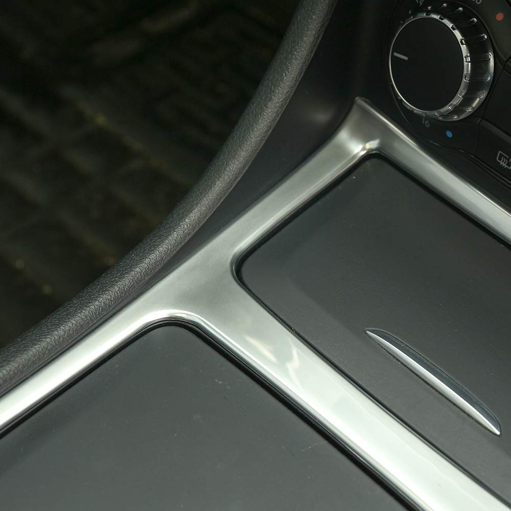 YUECHI CLA GLA W117 C117 ABS Matte Chrome Interior Accessories Center Storage Box Trim Ashtray Frame Accessories Mercedes-Benz A-Class 2013-2017
