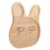 Holzteller Kind Dessert Snacks Serviertablett Entzückendes Kaninchen Holzschale Geschirr für Kinder #2