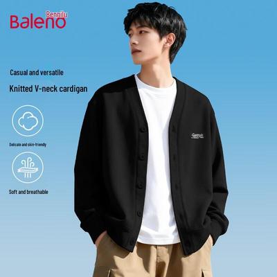 Baleno Herren V-Ausschnitt Strickjacke