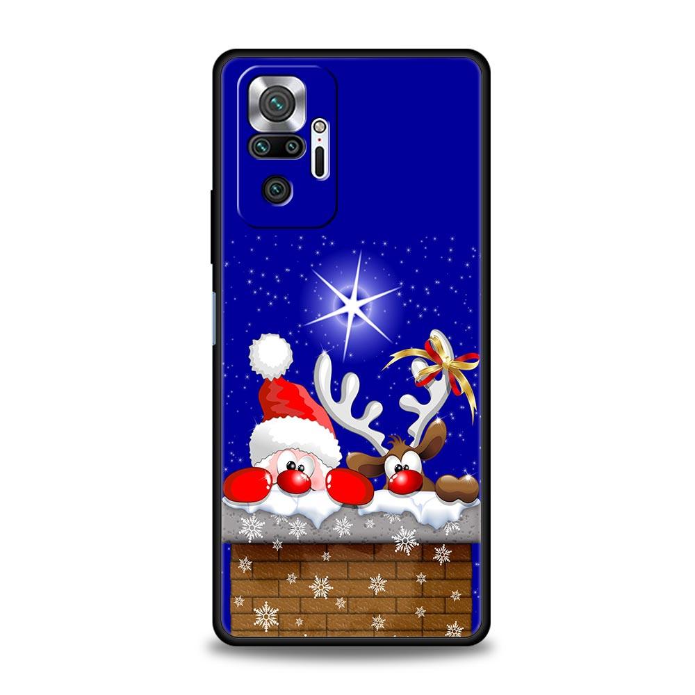 Christmas New Year Phone Phone Case For Xiaomi Redmi Note 11 10 9 Pro 5G K50 9s 7 8 8T 8A 9A 9C 9T K40 Gaming Silicone Cover