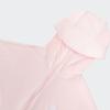 Adidas Solid Color Brand Logo Hooded Sun Protection Jacket Women Jackets Pink IT2489
