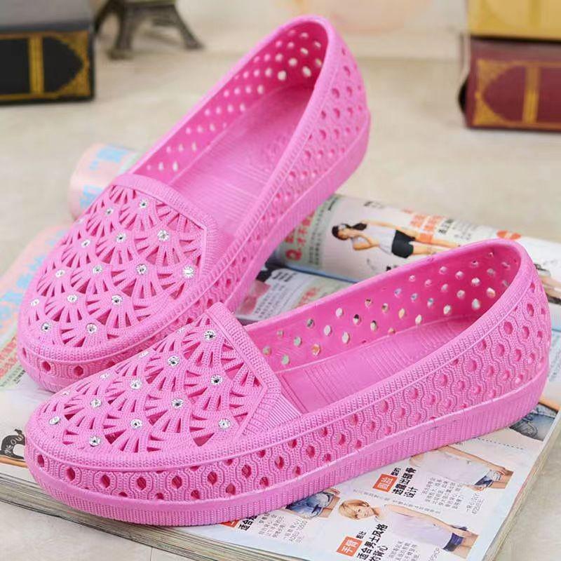Women's Thick-Soled Bow Bathroom Slippers - Soft Sole, In Stock (Summer 2023)