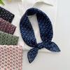 18 spring and summer new breathable soft cotton and linen small square scarf women's travel fashion versatile silk scarf headscarf neck scarf