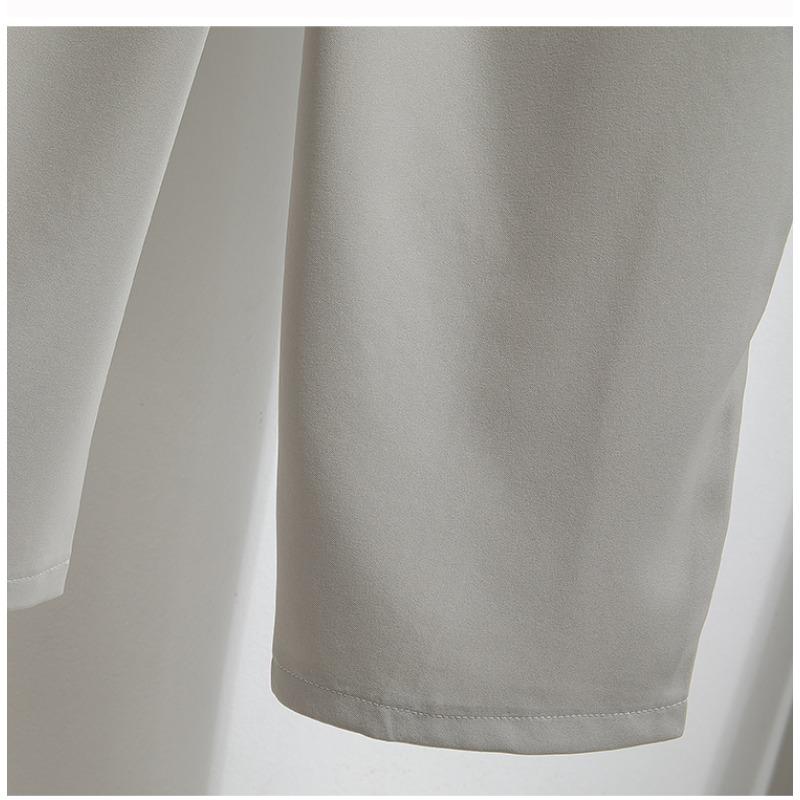 Dimanaf Summer 2025 Women Plus Size Pants Wide Leg Pants High Waist Basic Elastic Loose Casual Long Pants