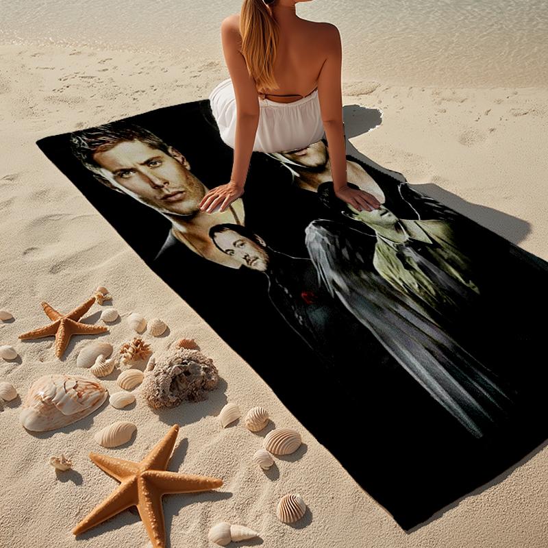 Super-natural Darkness Deliverance Beach Towel, Super Soft Microfiber, Gift for Her/Him, Birthday, for Pool, Beach, Travel, Home Decor Fan gifts
