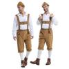 Cosplay Fancy Dress Halloween Party Costume Carnival Outfit Adult Men's Bavarian German Beer Festival Short Sleeve