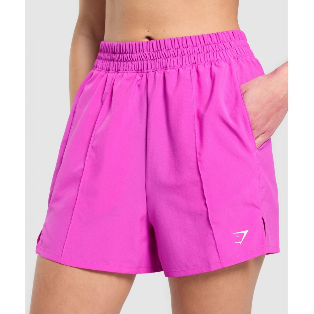 Gymshark Pintuck Shorts Vibrant Pink B8a6m Kcpy