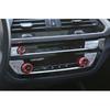 Aluminum For BMW 7 Series 16- Red Console Air Conditioner Button Knob Cover