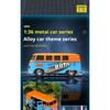 1/36 Simulations-Bus-Transporter Golfblau Legierung Druckgussmodell für Volkswagen T1 Samba Spielzeug für Kinder Sammlerstücke Geschenke