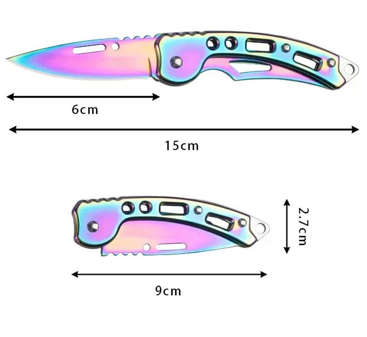 Best Selling Stainless Steel Pocket Survival Folding Knife Portable Folding Cutting Outdoor Camping Survival Small Pocket Knife