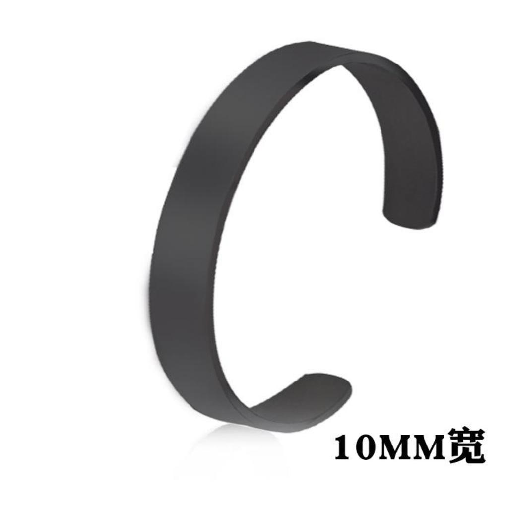 New Classic Simple Men Bracelet Open Adjustable Glossy Stainless Steel Bracelet BR1133