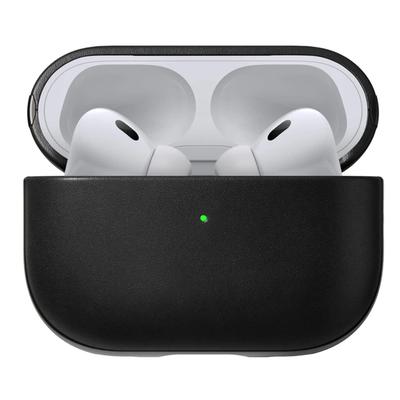 SIMON Tochigi Leather AirPods Pro 2 Leather Case [USB-C Compatible] (Tochigi Black)