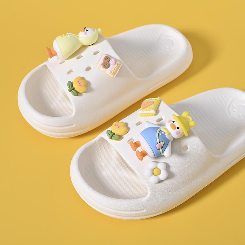 Summer Girls Stylish Cartoon Slides Lightweight Eva Soft Sole Home Slippers Children For
