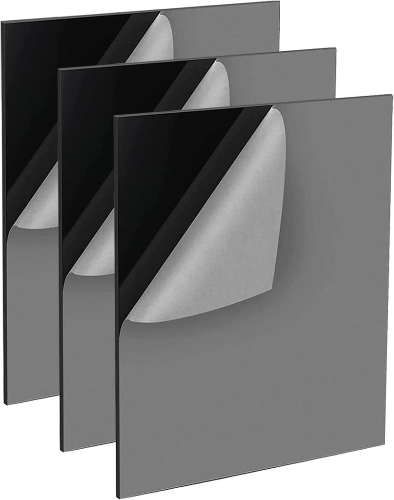 Gold/Silver Mirror Acrylic Plexiglass Sheets Plexi Glass for Signs,DIY Display Projects,Crafts,Wedding Sign,Photography Board