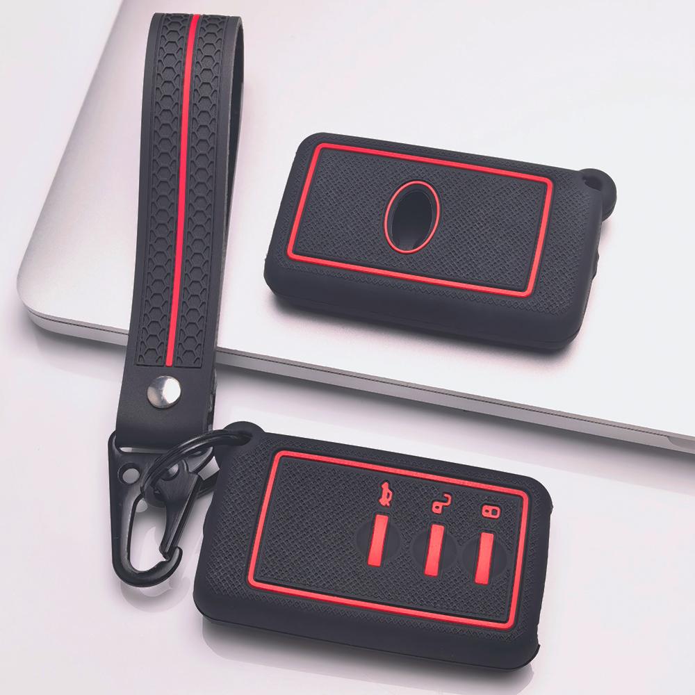 Smart Key Fob Cover for Subaru BRZ Legacy XV Ascent WRX Forester Outback Crosstrek with Keychain Shockproof Wear Resistant Remote Key Case Protector