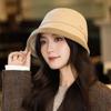 New Autumn and Winter Hats for Women Versatile Pleated British Style Fisherman Hat Japanese Retro Bucket Hat Outdoor Casual Basin Hat