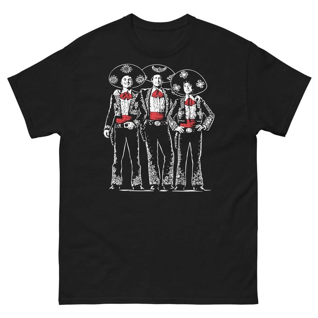 Three Amigos 3 Amigos Graphic T Shirt Vintage Band Red White Black Tee