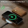 Leather Phone Case for iPhone 16 pro Max 16E 17 Air 15 plus 14 13 12 11 2 in 1 Magnetic RFID Blocking Zipper Card Holder Wallet