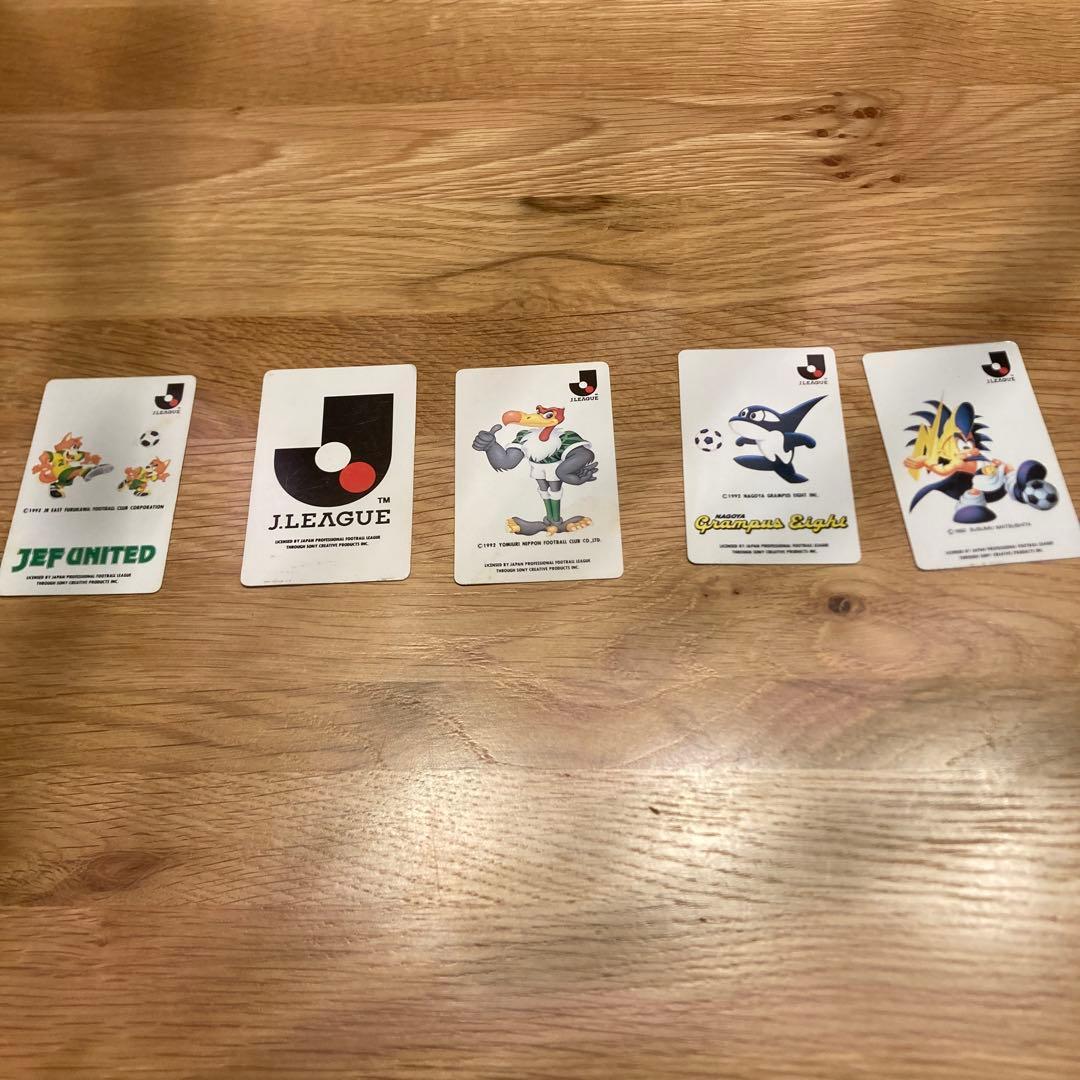 90s Original J League Chips Card Set of 5