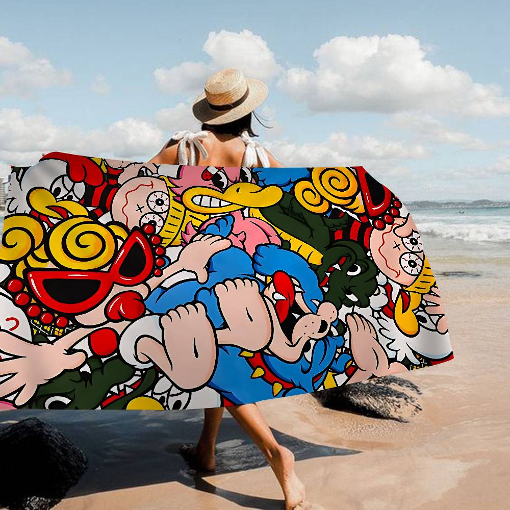 Japan Fashion Hysteric Mini Microfiber Beach Towel Absorbent Quick Dry Soft Yoga Swimming Resort Mountain Climbing Towel