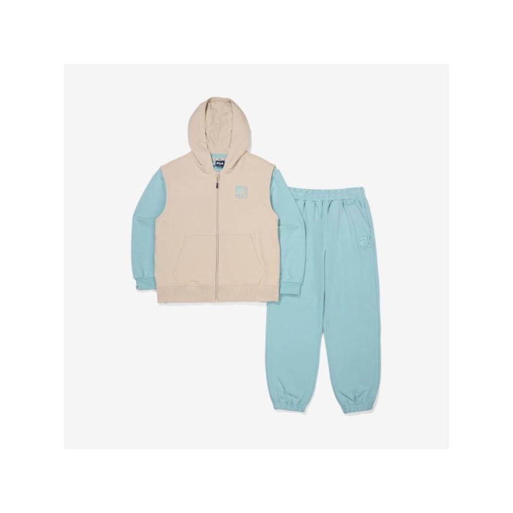 

[fila Kids] Essential Hoodie Vest Top And Bottom Set Fk2fsf3202x Dmi q0zFk2fsf3202xDmi DARKMINT/120