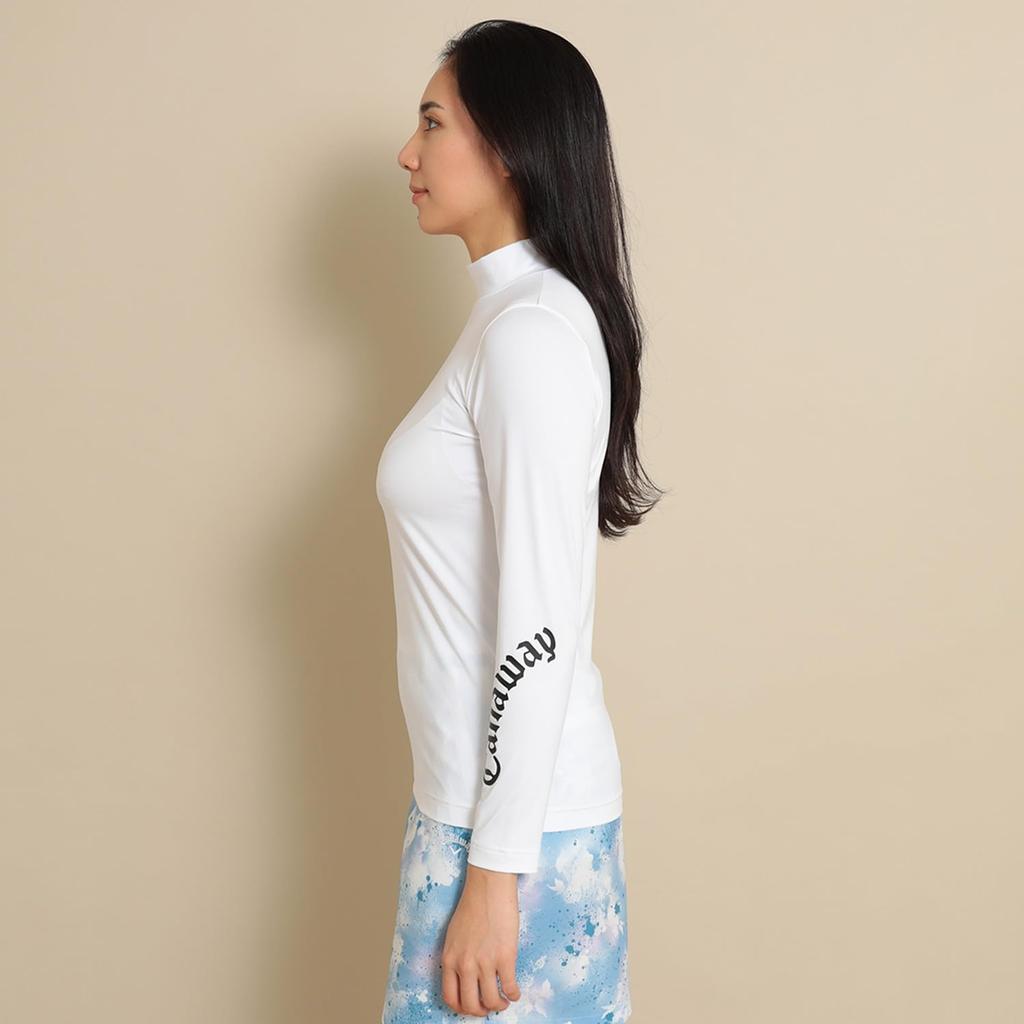 Long Sleeve High Neck Shirt Innerwear M [Callaway] Women's HI-NECK SHIRT/Golf 24SS_1030_White