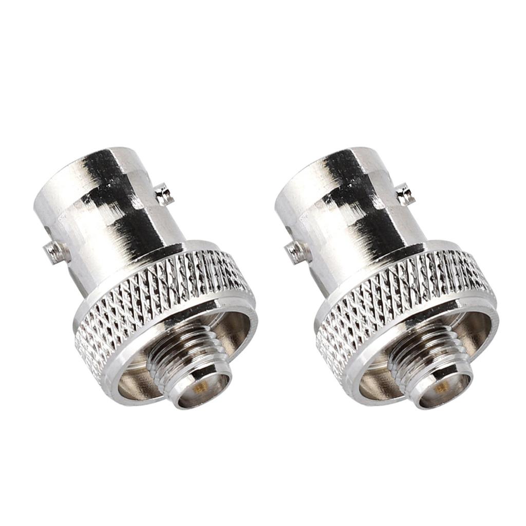 2 Pcs SMA Female To BNC Female Convert Adapter Connector