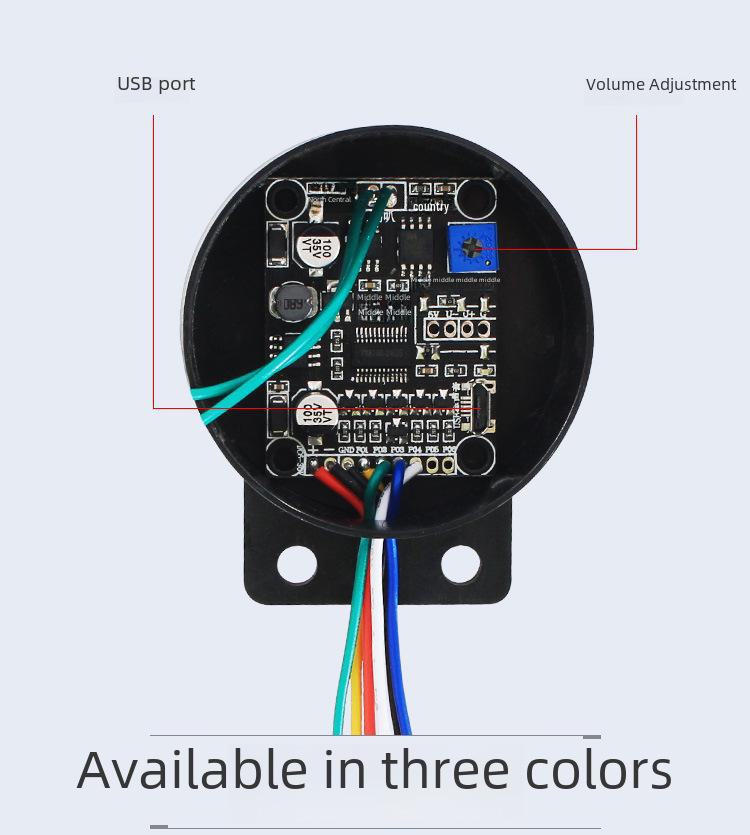 Sprachgesteuertes Zugangskontrollsystem für Türen und Baustellen, Sicherheitserinnerung durch Autohupe.