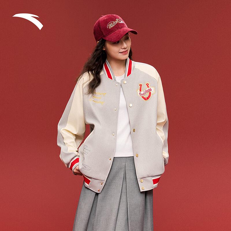 ANTA Men s New Year Edition Hooded Baseball Jacket 2XL