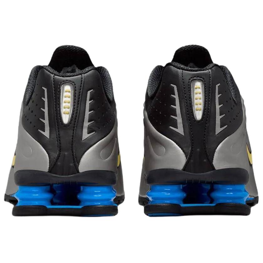 Nike Tênis Masculino Shox R4 Brasil Preto Canário-Metálico-Chumbo-Azul Claro-Foto-Branco IO8134-001