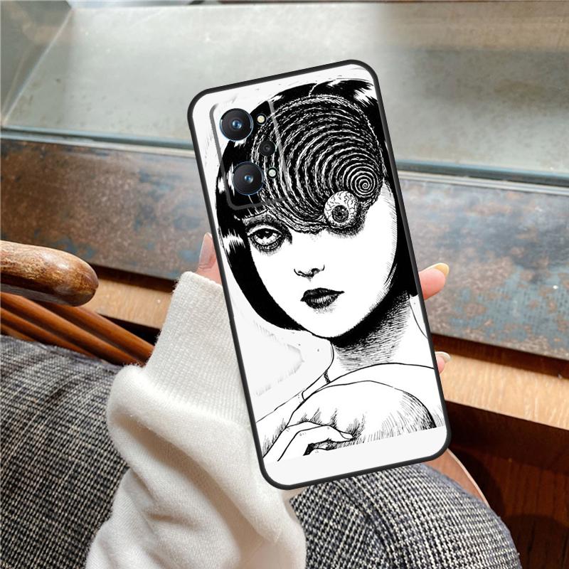 Horror Manga Style Case For Realme 15 Pro GT7 GT6 11 12 13 14 Pro Plus C55 C51 C53 C35 C33 C61 C65 C67 C71 C75