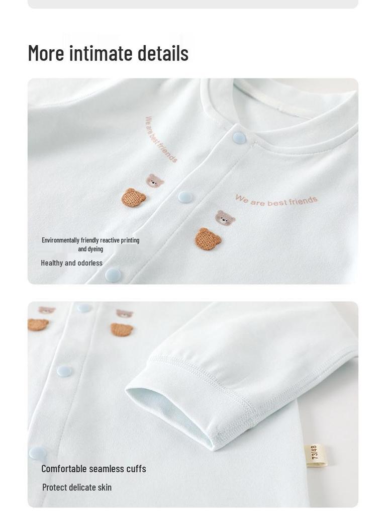 Newborn Soft Velvet Two-Piece Baby Set: Spring/Autumn Homewear Pants Outfit
