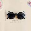 New Children Girls Cute Cat  Ears Sunglasses Outdoor Sun Protection Children Fashion Vintage Classic Sunglasses Protection Kids