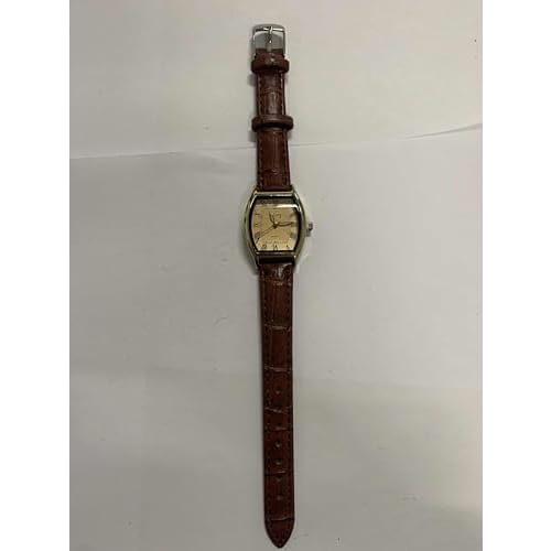Women's Leather Watch with Roman Alphabet, Analog Display, Antique Leather Strap, Business/Casual, Retro, Waterproof, Quartz Movement, Brown, Perfect