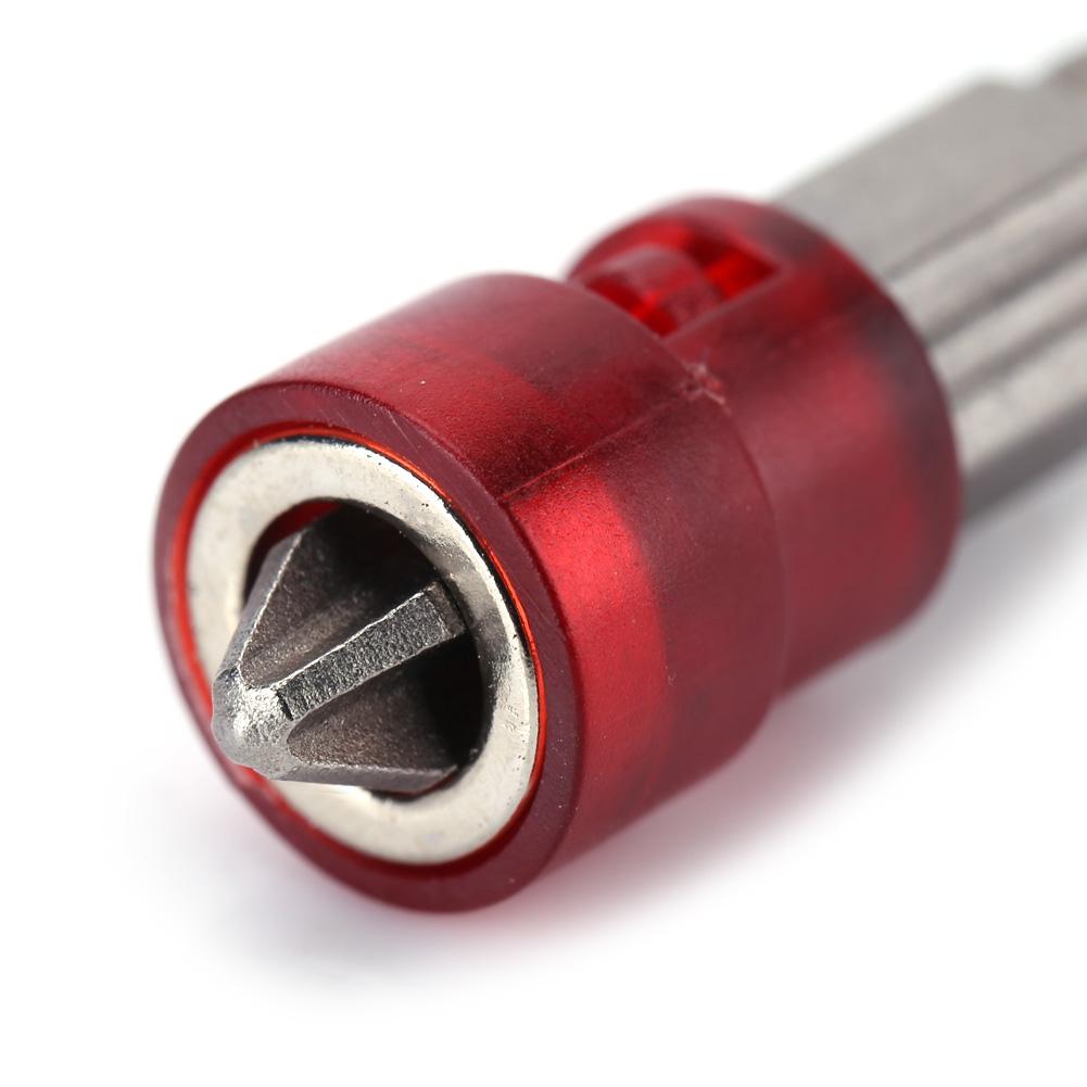 Magnetic Cross Head PH2 Screwdriver Bits Set for Drywall Screws 14inch Shank (Red)