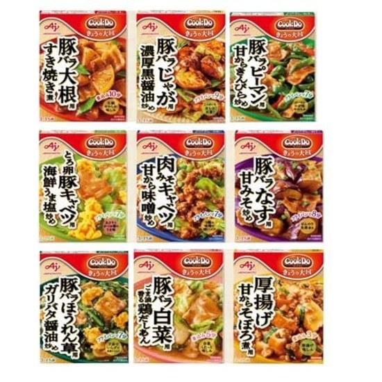Ajinomoto Cook Do COOKDO Heutige Große Platte Retortensortiment 9 Sorten Set 3-4 Personen