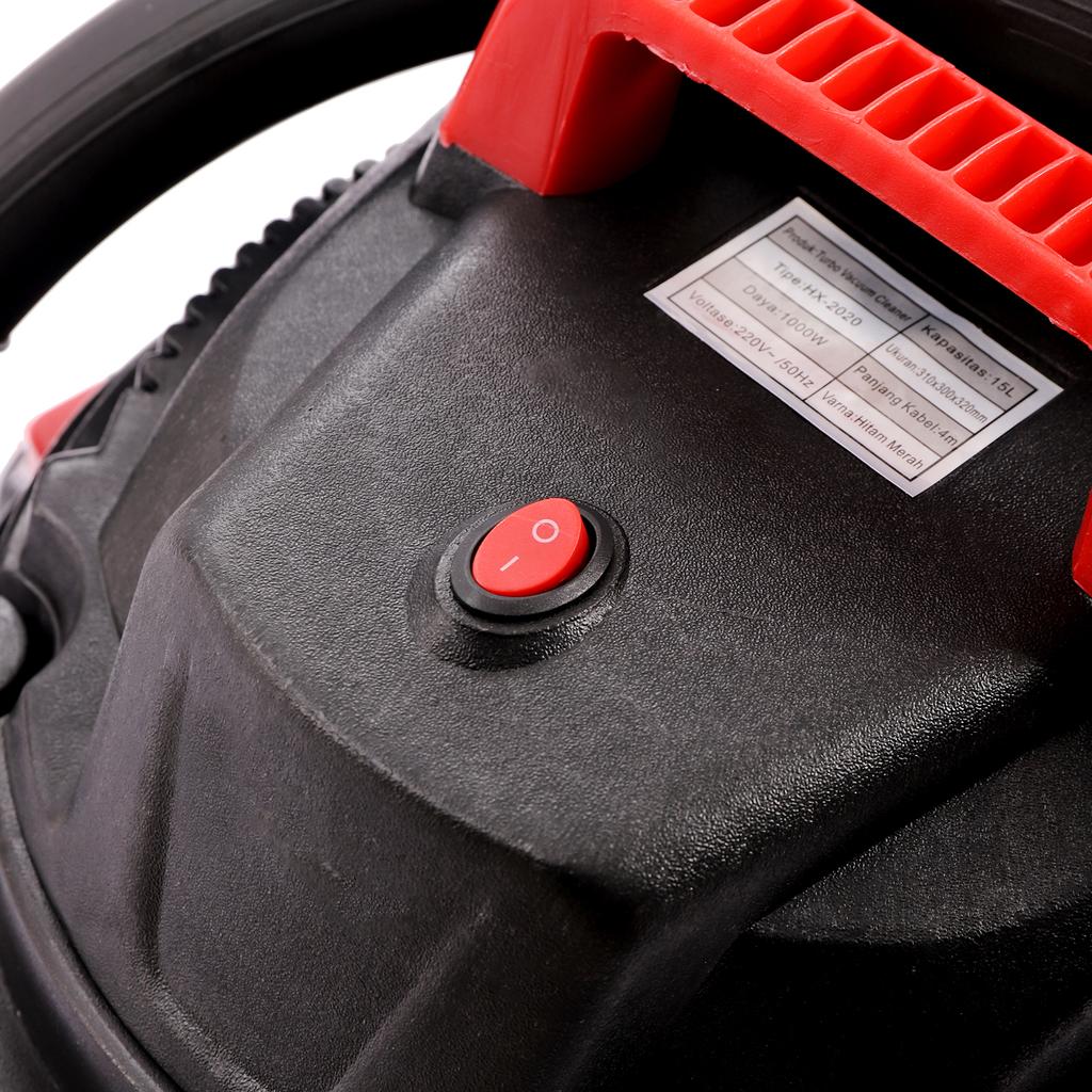 4 Gallon Wet/Dry Vacuum Portable, Shop Vac with 13ft Hose & Multi-Surface Brush, Compact Car/Garage Cleaner