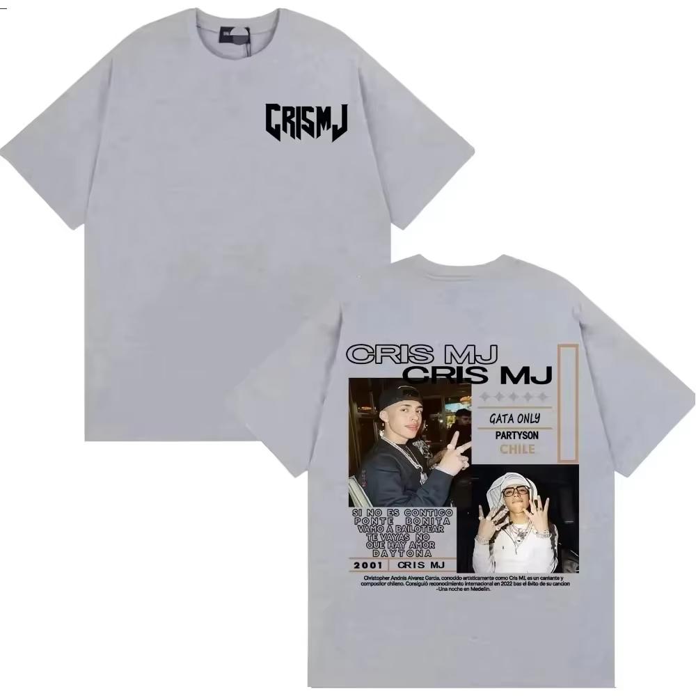 2026 summer Graphic Tshirts Rapper CRIS MJ Album Tour Unisex Women Vintage 90s Hip Hop Street Tshirt Casual Male T Shirt